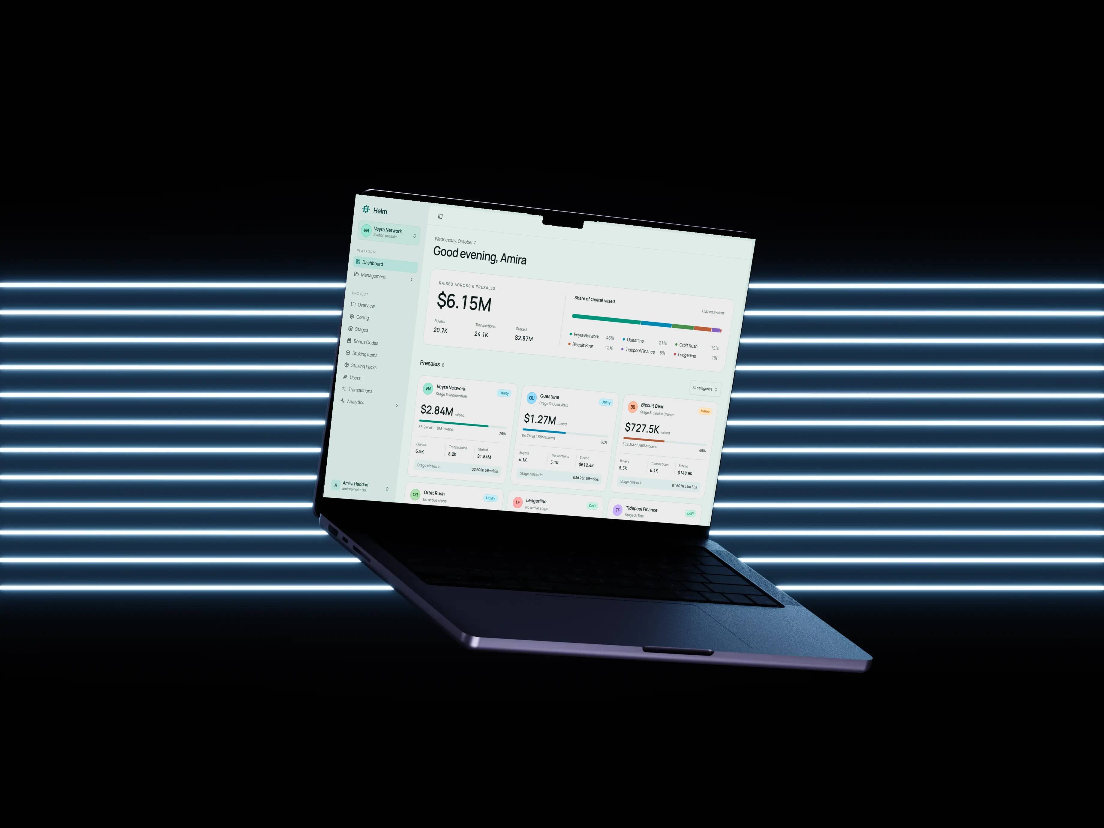 Global Presale Dashboard